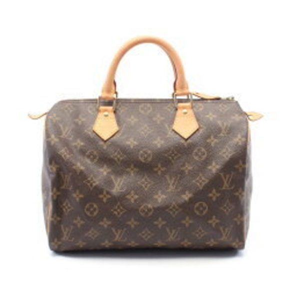 Louis Vuitton Speedy Handbag Leather Monogram Brown - Picture 1 of 6